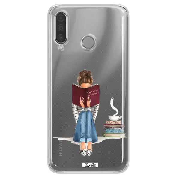Reading Hobby Girl Huawei P30 Lite Clear TPU Case