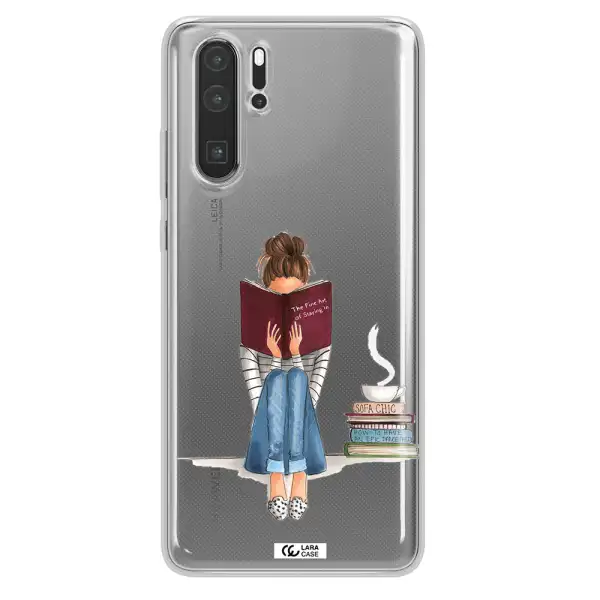 Reading Hobby Girl Huawei P30 Pro Clear TPU Case