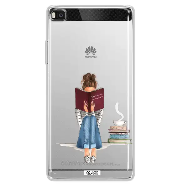 Reading Hobby Girl Huawei P8 Clear TPU Case