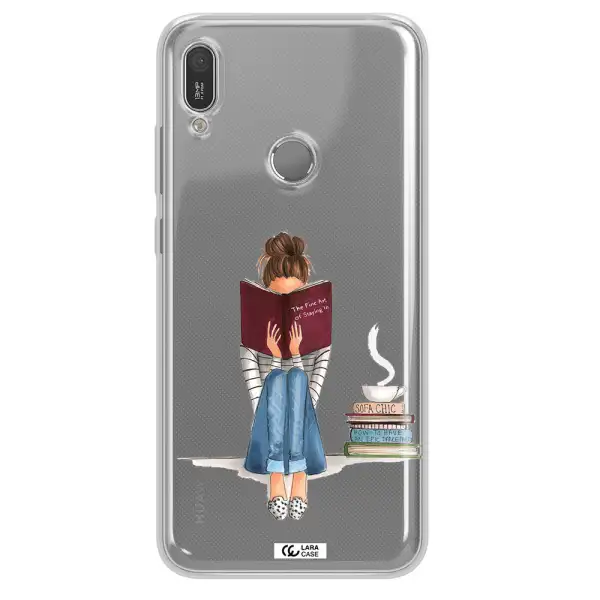 Reading Hobby Girl Huawei Y6 2019 Clear TPU Case
