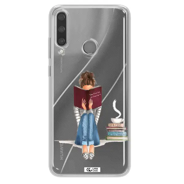 Reading Hobby Girl Huawei Y6P Clear TPU Case