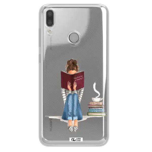 Reading Hobby Girl Huawei Y7 2019 Clear TPU Case