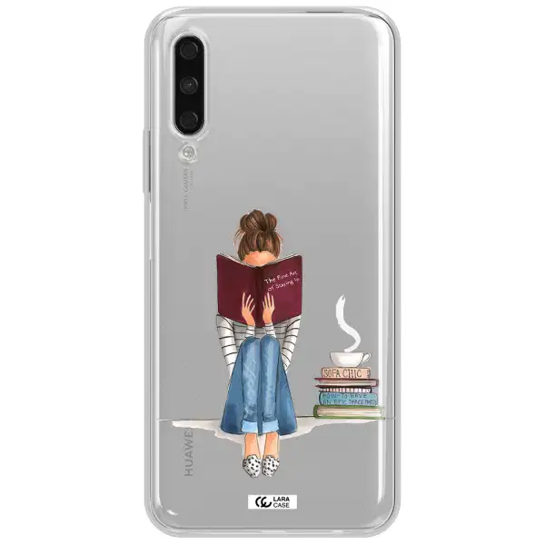 Reading Hobby Girl Huawei Y9S Clear Tpu Case