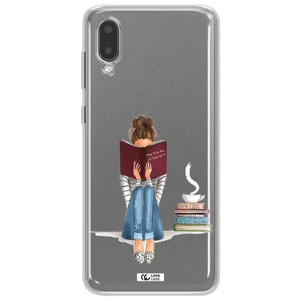 Reading Hobby Girl Samsung A02 Clear TPU Case