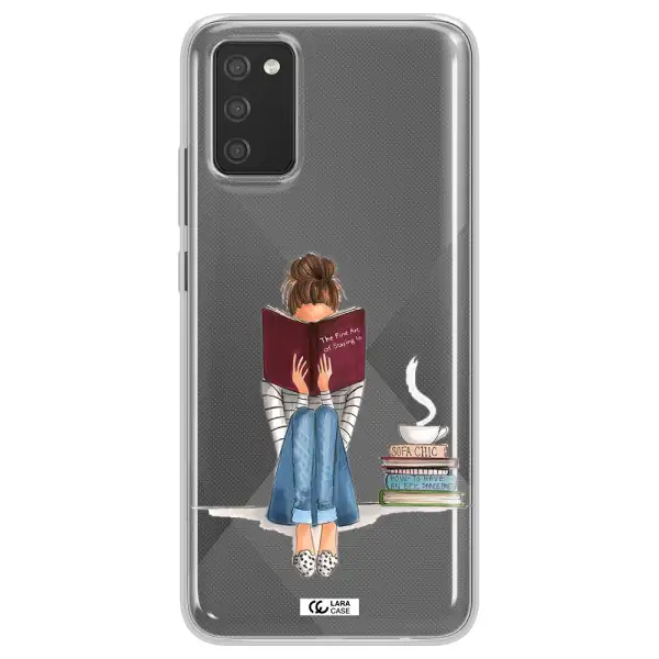 Reading Hobby Girl Samsung A02S Clear TPU Case