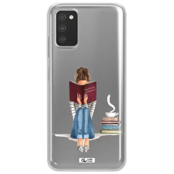 Reading Hobby Girl Samsung A03S Clear TPU Case