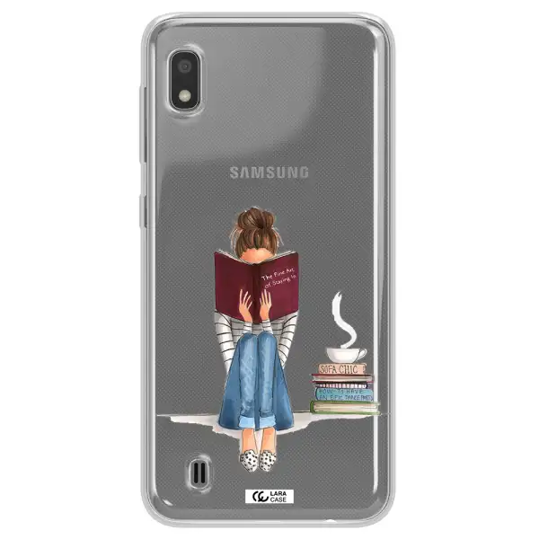 Reading Hobby Girl Samsung A10 Clear TPU Case