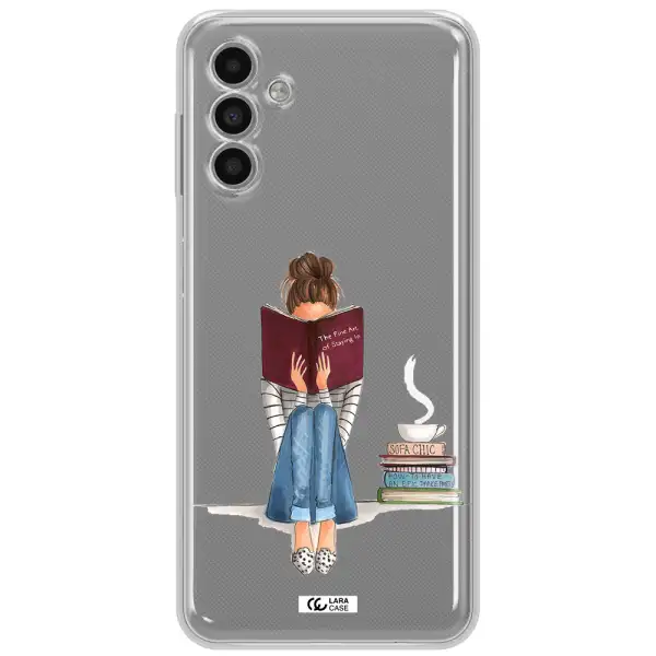 Reading Hobby Girl Samsung A13 5G Clear Tpu Case