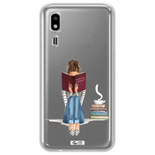 Reading Hobby Girl Samsung A2 Core Clear TPU Case