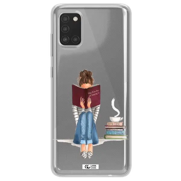 Reading Hobby Girl Samsung A31 Clear TPU Case