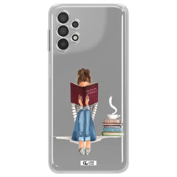 Reading Hobby Girl Samsung A32 4G Clear Tpu Case