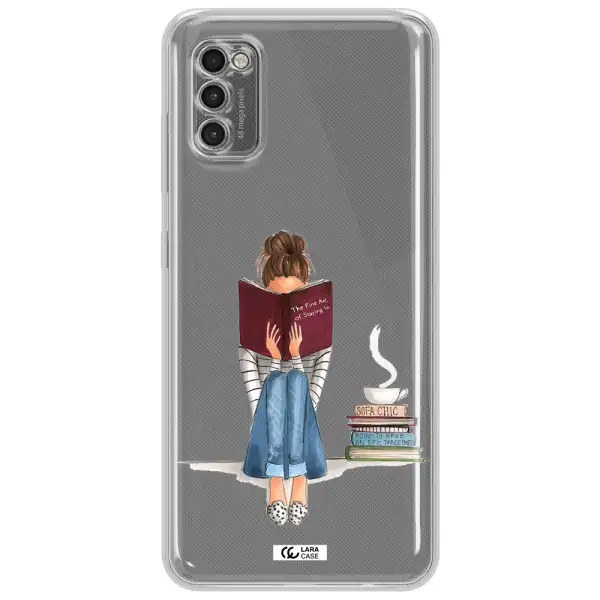 Reading Hobby Girl Samsung A41 Clear Tpu Case