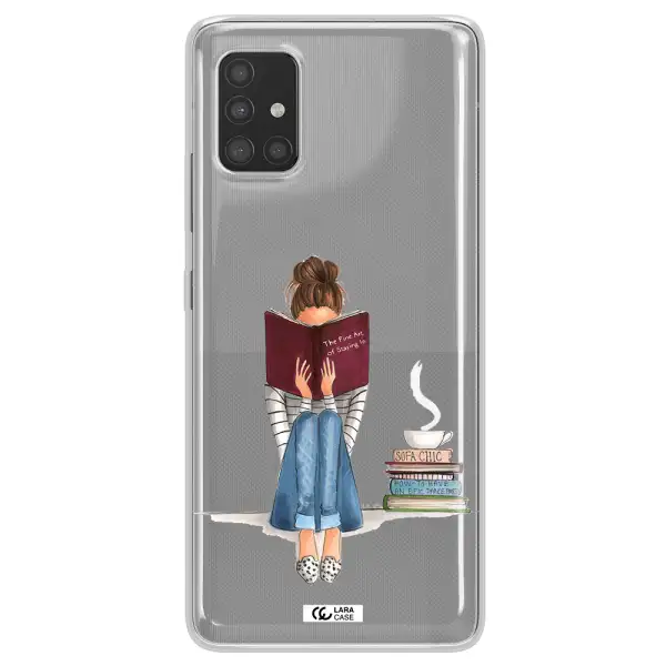 Reading Hobby Girl Samsung A51 Clear TPU Case