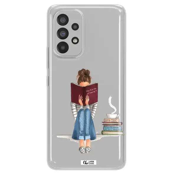 Reading Hobby Girl Samsung A53 Clear TPU Case