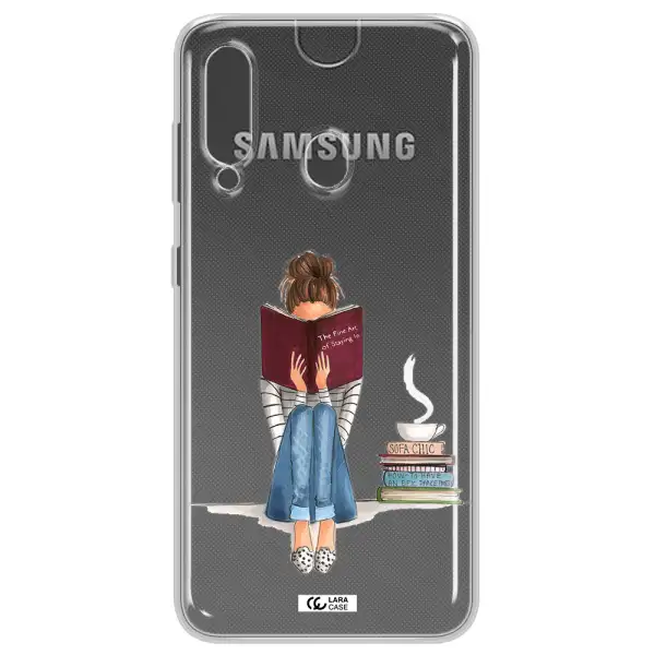Reading Hobby Girl Samsung A60 Clear TPU Case