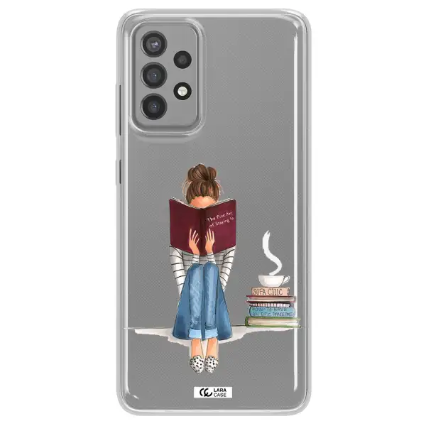 Reading Hobby Girl Samsung A72 Clear TPU Case