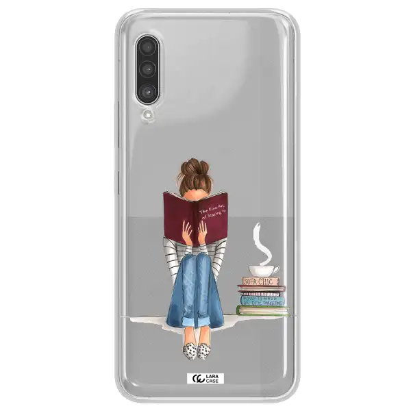 Reading Hobby Girl Samsung A90 Clear TPU Case
