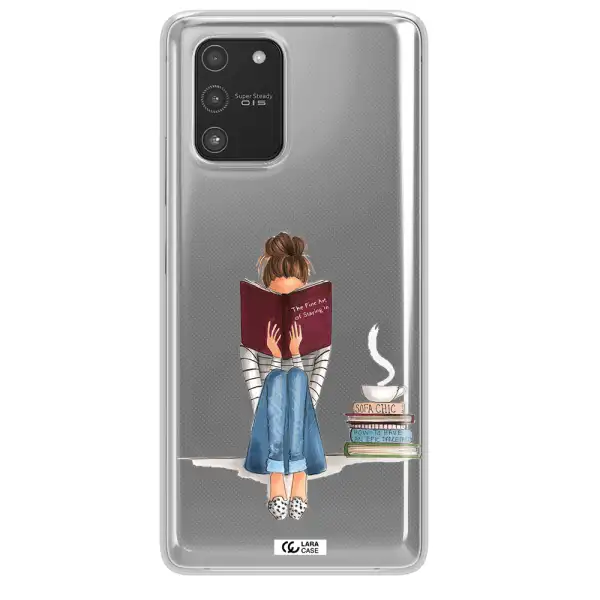 Reading Hobby Girl Samsung A91 Clear TPU Case
