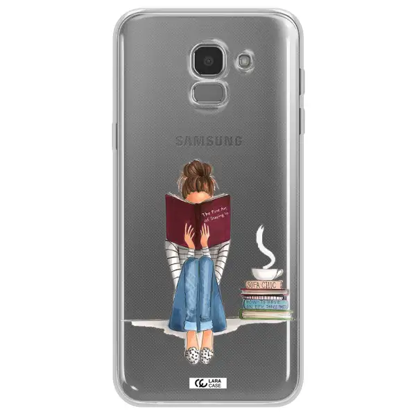 Reading Hobby Girl Samsung J6 Clear TPU Case