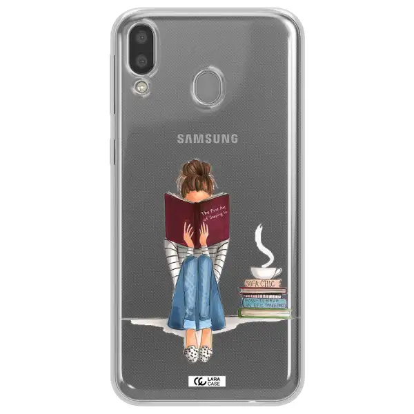 Reading Hobby Girl Samsung M20 Clear TPU Case