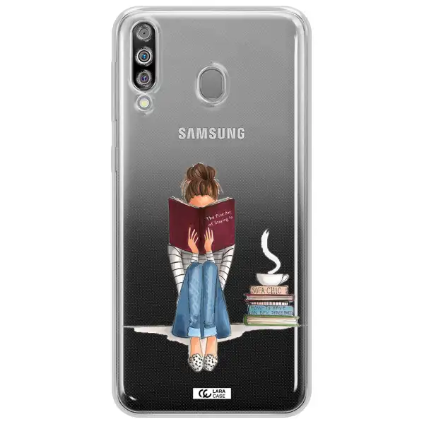 Reading Hobby Girl Samsung M30 Clear TPU Case