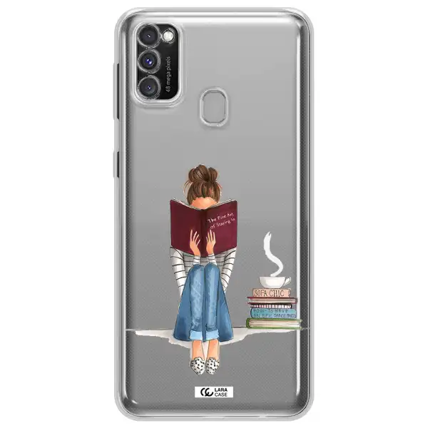 Reading Hobby Girl Samsung M30S Clear TPU Case