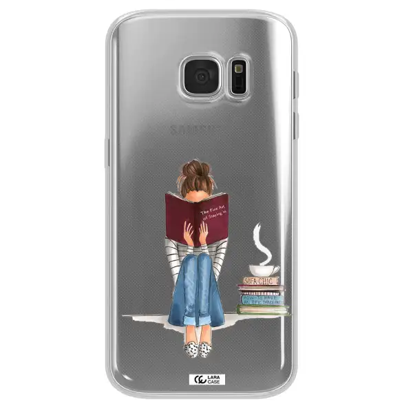 Reading Hobby Girl Samsung S 7 Clear TPU Case