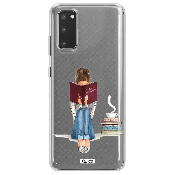 Reading Hobby Girl Samsung S20 Clear TPU Case