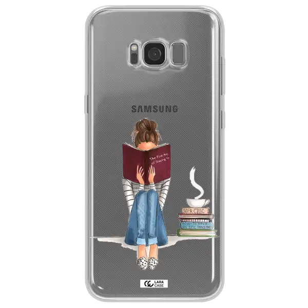 Reading Hobby Girl Samsung S8 Plus Clear TPU Case