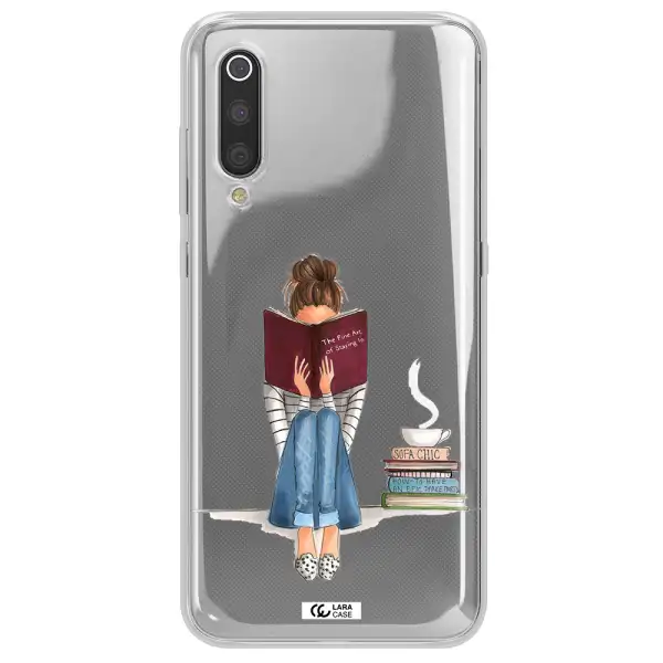 Reading Hobby Girl Xiaomi Mi 9 Clear TPU Case
