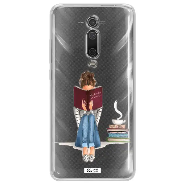 Reading Hobby Girl Xiaomi Mi 9T Clear TPU Case