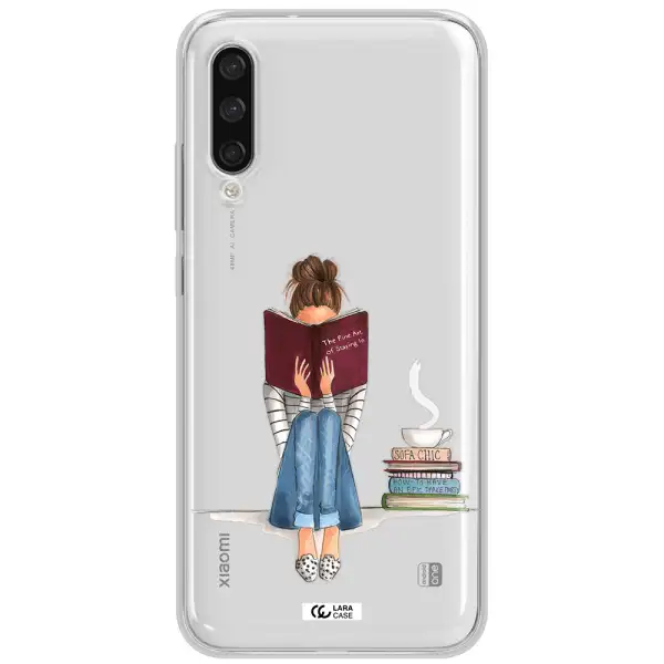 Reading Hobby Girl Xiaomi Mi A3 Clear Tpu Case