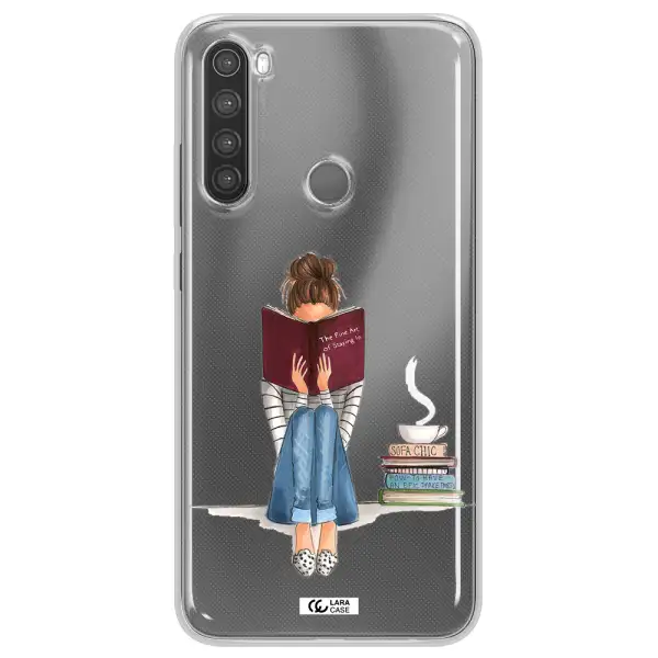 Reading Hobby Girl Xiaomi Note 8 Clear TPU Case