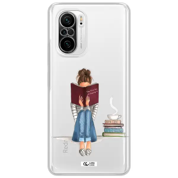 Reading Hobby Girl Xiaomi Poco F3 Clear Tpu Case