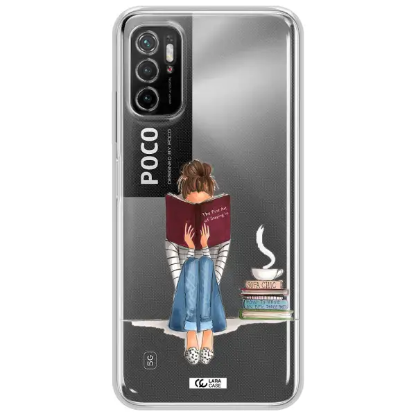 Reading Hobby Girl Xiaomi Poco M3 Pro Clear Tpu Case