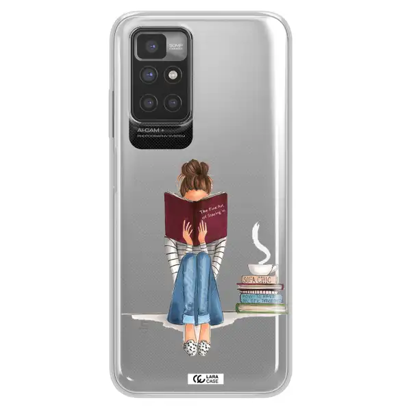 Reading Hobby Girl Xiaomi Redmi 10 Clear TPU Case