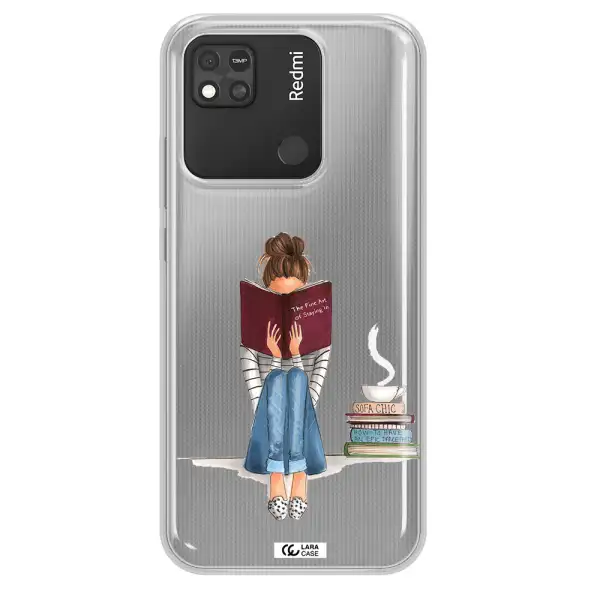 Reading Hobby Girl Xiaomi Redmi 10A Clear TPU Case