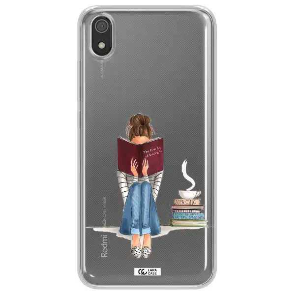 Reading Hobby Girl Xiaomi Redmi 7A Clear TPU Case