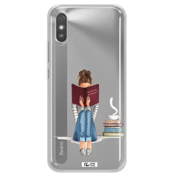 Reading Hobby Girl Xiaomi Redmi 9A Clear TPU Case