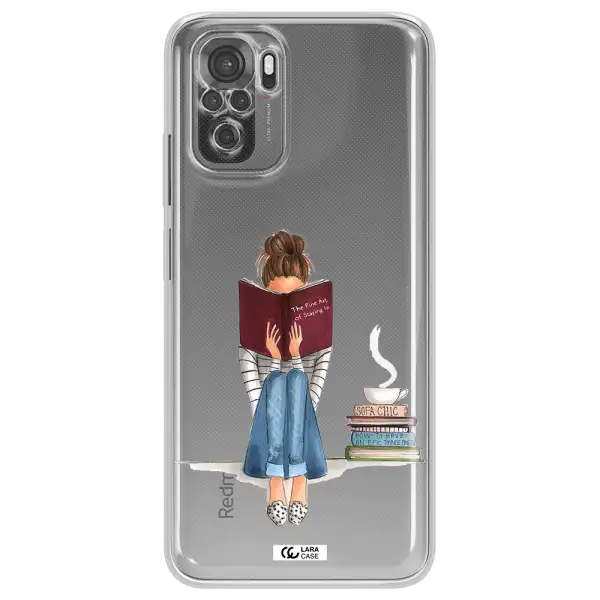 Reading Hobby Girl Xiaomi Redmi Note 10S Clear Tpu Case