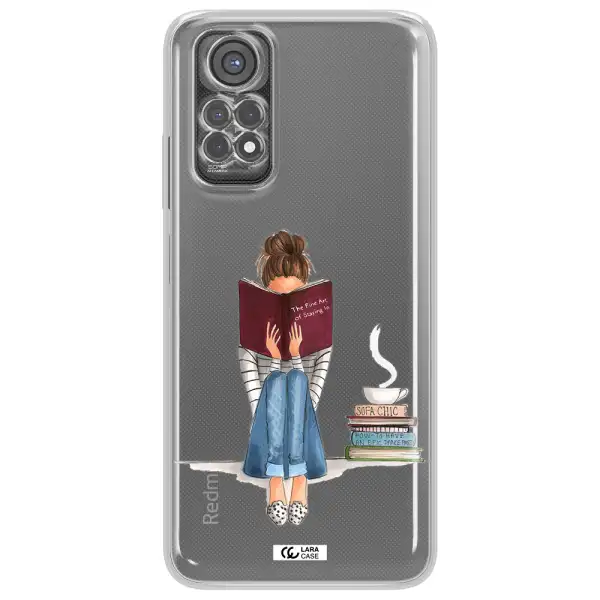 Reading Hobby Girl Xiaomi Redmi Note 11S Clear Tpu Case