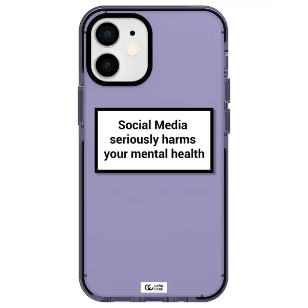 Social Media Harms Apple iPhone 12 mini impact Lilac Case