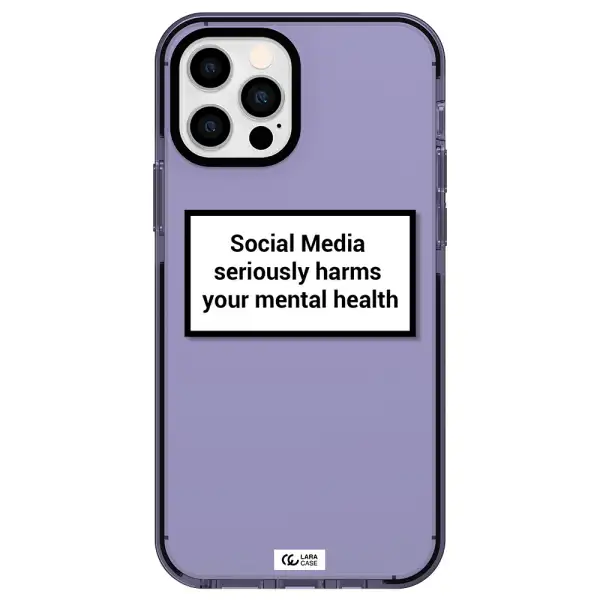Social Media Harms Apple iPhone 12 pro impact Lilac Case