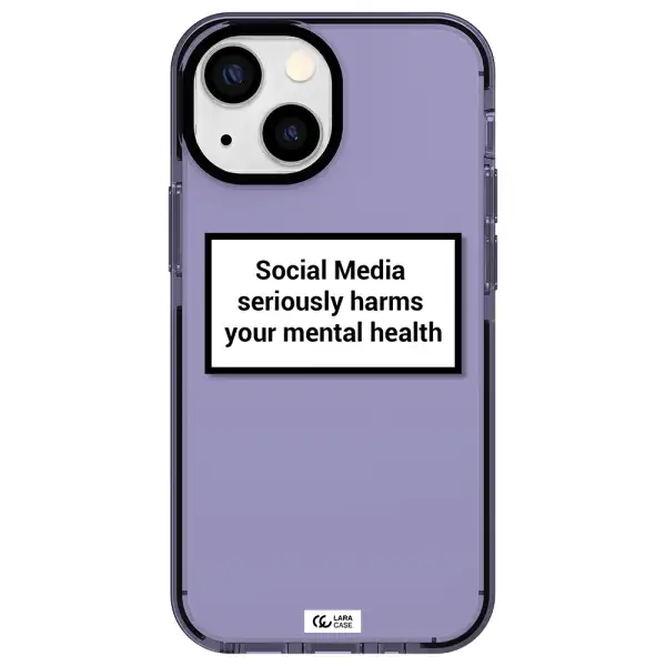 Social Media Harms Apple iPhone 13 mini impact Lilac Case