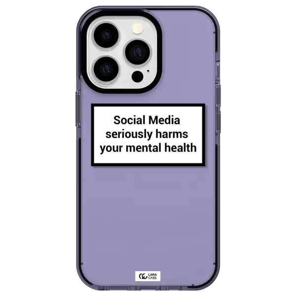 Social Media Harms Apple iPhone 13 Pro impact Lilac Case