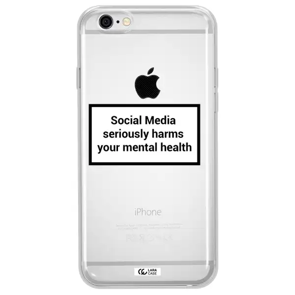 Social Media Harms Apple iPhone 6 plus Clear TPU Case