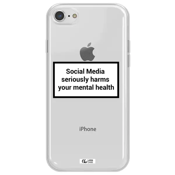 Social Media Harms Apple iPhone 7 Clear TPU Case