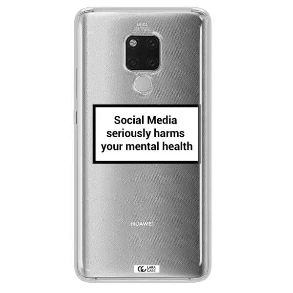 Social Media Harms Huawei Mate 20X Clear TPU Case