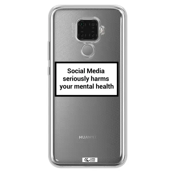 Social Media Harms Huawei Mate 30 Lite Clear TPU Case