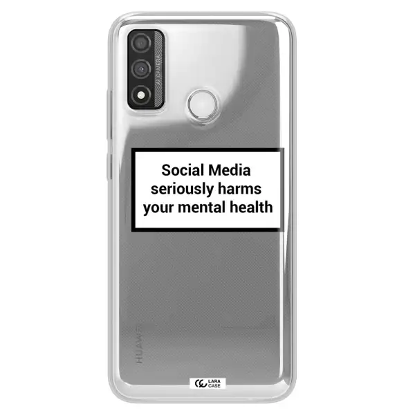 Social Media Harms Huawei P Smart 2020 Clear TPU Case